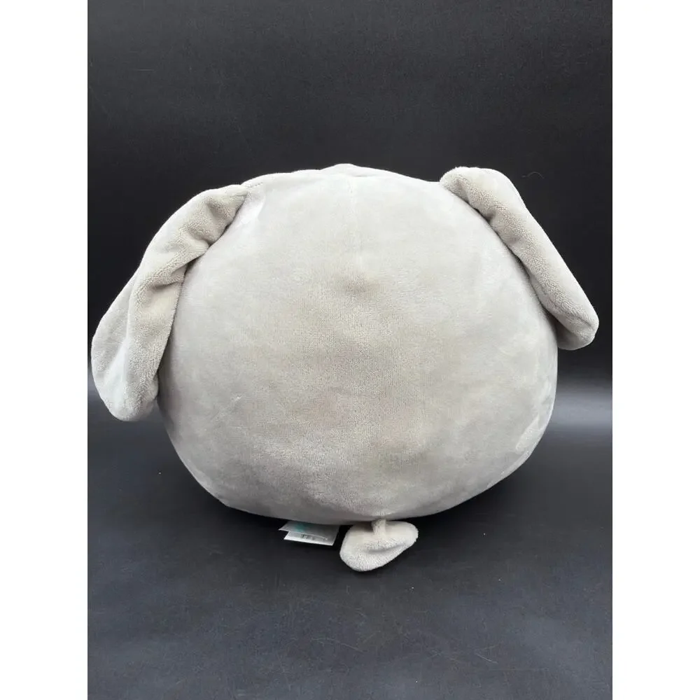 Squishmallows Blake Bunny 8 Inch Gray Plush Pink Bow Gold Stars Easter 2022 NWT